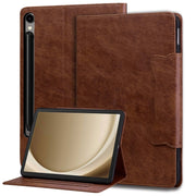 For Samsung Galaxy Tab S9+ / S8+ / S7+ Cat Buckle Leather Smart Tablet Case(Brown)