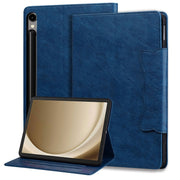 For Samsung Galaxy Tab S9+ / S8+ / S7+ Cat Buckle Leather Smart Tablet Case(Royal Blue)