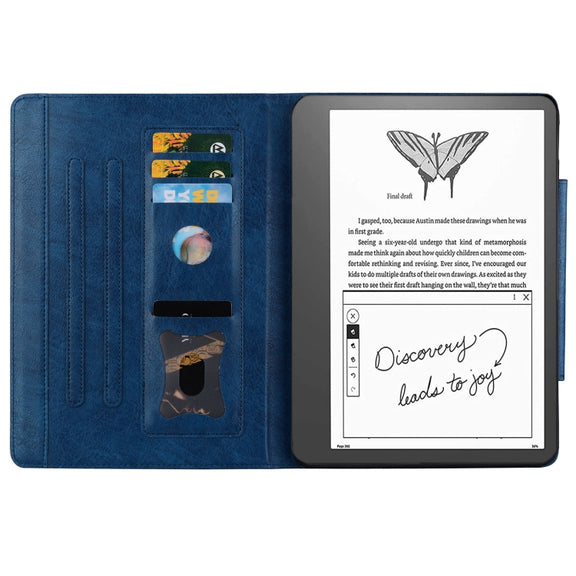 For Amazon Kindle Scribe 10.2 inch 2022 Cat Buckle Leather Tablet Case(Royal Blue)