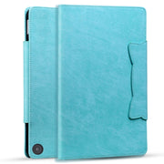 For Amazon Kindle Fire HD 10 2023 / 2021 Cat Buckle Leather Smart Tablet Case(Sky Blue)