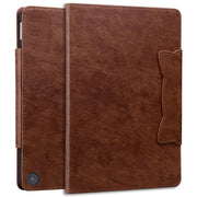 For Amazon Kindle Fire HD 10 2023 / 2021 Cat Buckle Leather Smart Tablet Case(Brown)