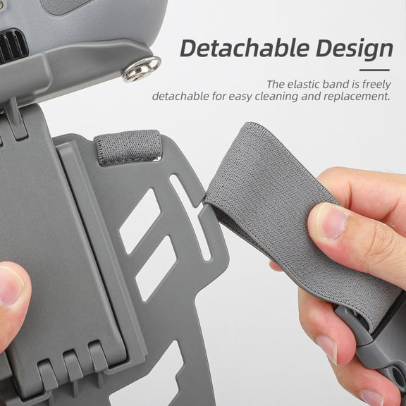 For DJI RC Pro Sunnylife Remote Control Waist Support Bracket Chest Strap(Grey)