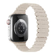 For Apple Watch Series 5 40mm Bamboo Magnetic Silicone Watch Band(Starlight) - Watch Bands by PMc TechLife | Online Shopping South Africa | PMc TechLife | Buy Now Pay Later Mobicred