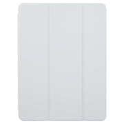 For iPad Pro 11 2022 / 2021 / 2020 GEBEI Acrylic TPU 3-folding Rotating Smart Tablet Leather Case withh Pen Slot(Grey)