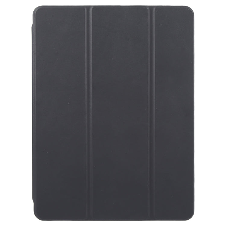 For iPad Pro 11 2024 GEBEI Acrylic TPU 3-folding Rotating Smart Tablet Leather Case withh Pen Slot(Black)