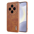 For vivo X100 5G AZNS Electroplated Frame Crocodile Texture Full Coverage Phone Case(Brown) - vivo Cases by AZNS | Online Shopping South Africa | PMC Jewellery | Buy Now Pay Later Mobicred