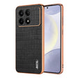 For Redmi K70 / K70 Pro AZNS Electroplated Frame Crocodile Texture Full Coverage Phone Case(Black) - K70 Cases by AZNS | Online Shopping South Africa | PMC Jewellery | Buy Now Pay Later Mobicred