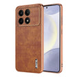 For Redmi K70 / K70 Pro AZNS Electroplated Frame Crocodile Texture Full Coverage Phone Case(Brown) - Xiaomi Cases by AZNS | Online Shopping South Africa | PMC Jewellery | Buy Now Pay Later Mobicred