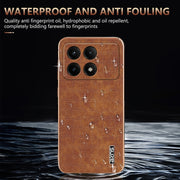 For Redmi K70 / K70 Pro AZNS Electroplated Frame Crocodile Texture Full Coverage Phone Case(Brown)