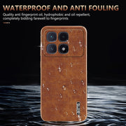 For Redmi K70 Ultra AZNS Electroplated Frame Crocodile Texture Full Coverage Phone Case(Blue)