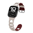 For Apple Watch Series 10 46mm Donut Hollow Silicone Watch Band(Starlight Wine Red) - free shipping - PMc TechLife - Order now!