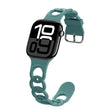 For Apple Watch Series 10 42mm Donut Hollow Silicone Watch Band(Pine Green) - free shipping - PMc TechLife - Order now!