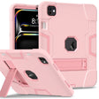 For iPad Pro 11 2024 Contrast Color Silicone Acrylic PC Tablet Case with Holder(Rose Gold) - iPad Pro 11 2024 Cases by PMC TechLife | Online Shopping South Africa | PMC TechLife | Buy Now Pay Later Mobicred
