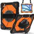 For iPad Air 11 2025 / 2024 Contrast Color Robot Silicone Hybrid PC Tablet Case(Black Orange) - iPad Air 11 2025 / 2024 Cases by PMC TechLife | Online Shopping South Africa | PMC TechLife | Buy Now Pay Later Mobicred
