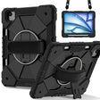 For iPad Air 11 2024 Contrast Color Robot Silicone Hybrid PC Tablet Case(Black) - iPad Air 11 2024 Cases by PMC TechLife | Online Shopping South Africa | PMC TechLife | Buy Now Pay Later Mobicred