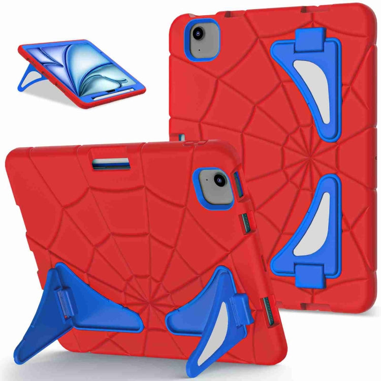 For iPad Air 11 2025 / 2024 Silicone + PC Shockproof Protective Tablet Case(Red Blue)
