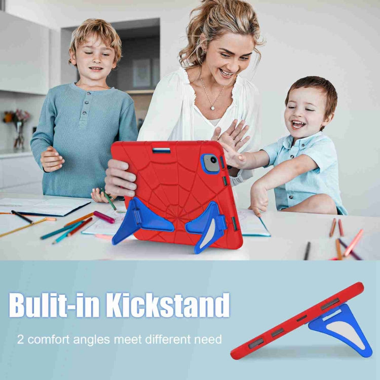 For iPad Air 11 2025 / 2024 Silicone + PC Shockproof Protective Tablet Case(Red Blue)