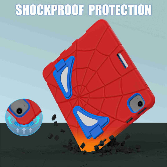 For iPad Air 11 2025 / 2024 Silicone + PC Shockproof Protective Tablet Case(Red Blue)