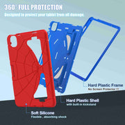 For iPad Air 11 2025 / 2024 Silicone + PC Shockproof Protective Tablet Case(Red Blue)