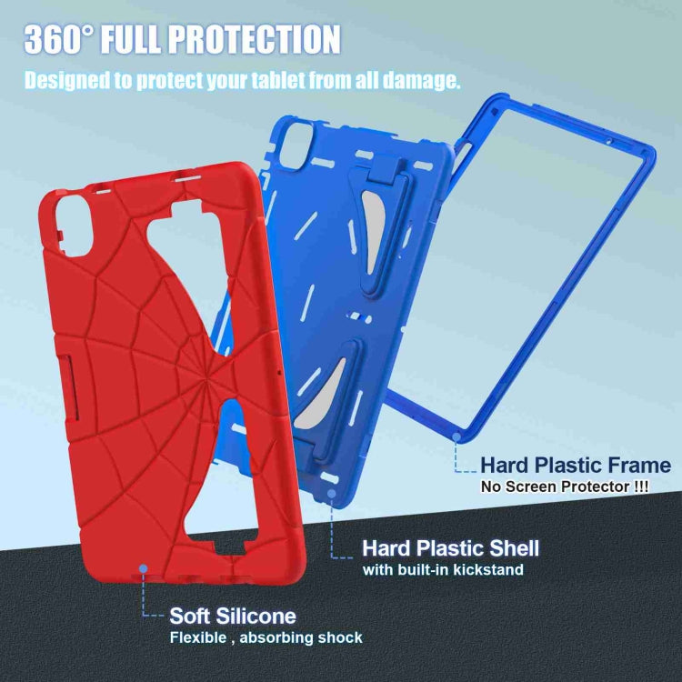 For iPad Air 11 2025 / 2024 Silicone + PC Shockproof Protective Tablet Case(Red Blue)