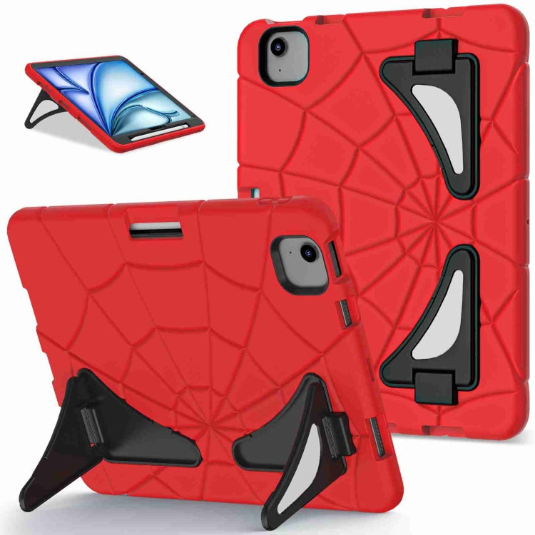 For iPad Air 11 2025 / 2024 Silicone + PC Shockproof Protective Tablet Case(Red Black)