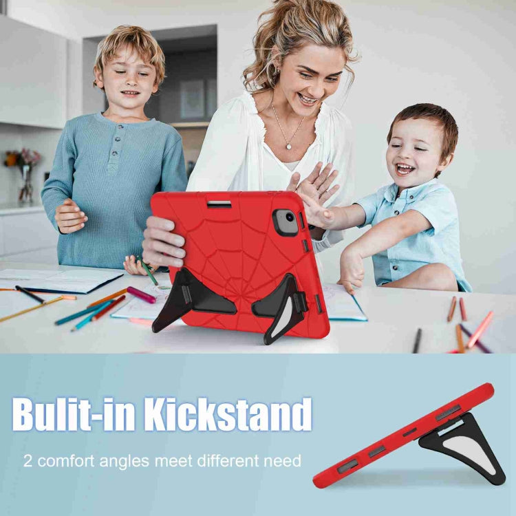 For iPad Air 11 2025 / 2024 Silicone + PC Shockproof Protective Tablet Case(Red Black)