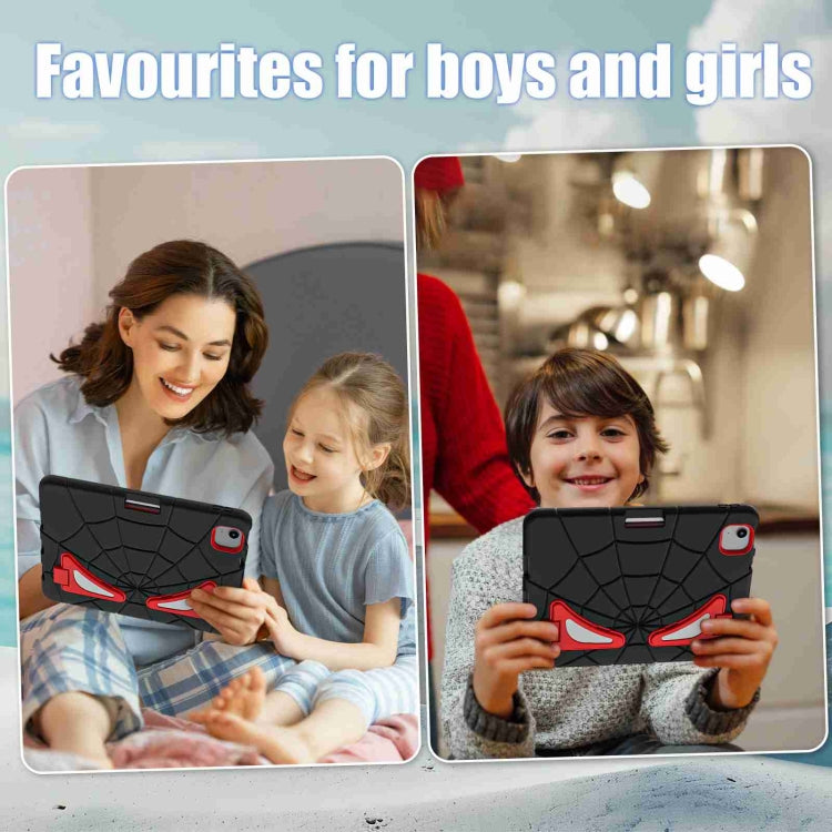 For iPad Air 11 2024 Silicone + PC Shockproof Protective Tablet Case(Black Red)