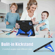 For iPad Air 11 2025 / 2024 Silicone + PC Shockproof Protective Tablet Case(Black Blue)