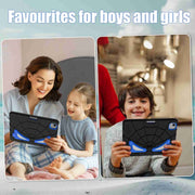 For iPad Air 11 2025 / 2024 Silicone + PC Shockproof Protective Tablet Case(Black Blue)
