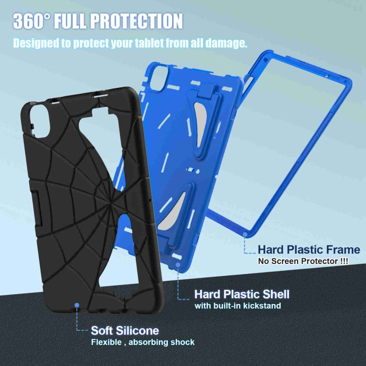 For iPad Air 11 2025 / 2024 Silicone + PC Shockproof Protective Tablet Case(Black Blue)