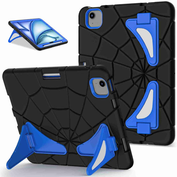 For iPad Air 11 2025 / 2024 Silicone + PC Shockproof Protective Tablet Case(Black Blue)