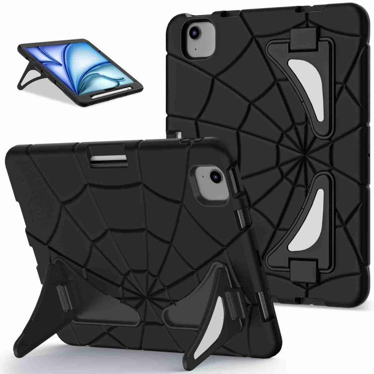 For iPad Air 11 2025 / 2024 Silicone + PC Shockproof Protective Tablet Case(Black)