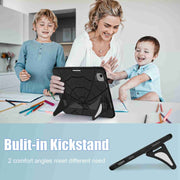 For iPad Air 11 2025 / 2024 Silicone + PC Shockproof Protective Tablet Case(Black)