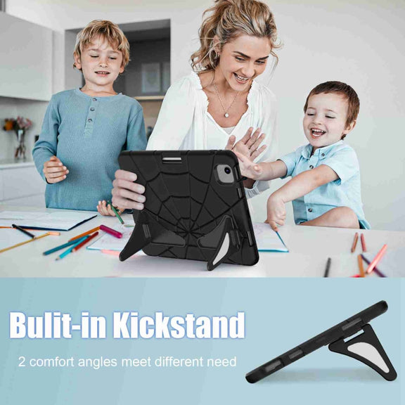 For iPad Air 11 2025 / 2024 Silicone + PC Shockproof Protective Tablet Case(Black)