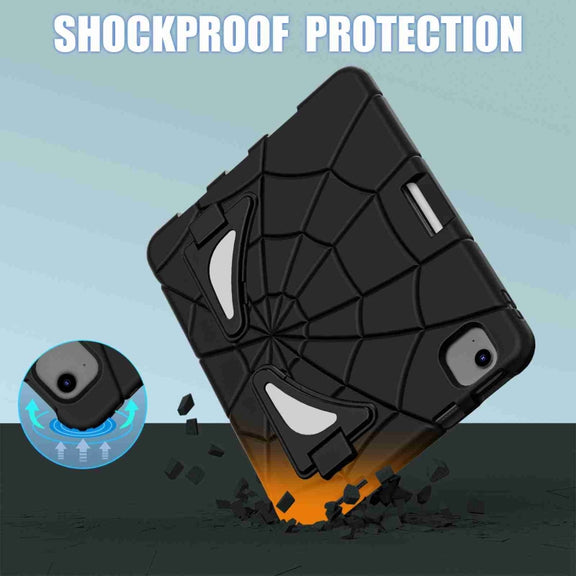 For iPad Air 11 2025 / 2024 Silicone + PC Shockproof Protective Tablet Case(Black)