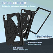 For iPad Air 11 2025 / 2024 Silicone + PC Shockproof Protective Tablet Case(Black)