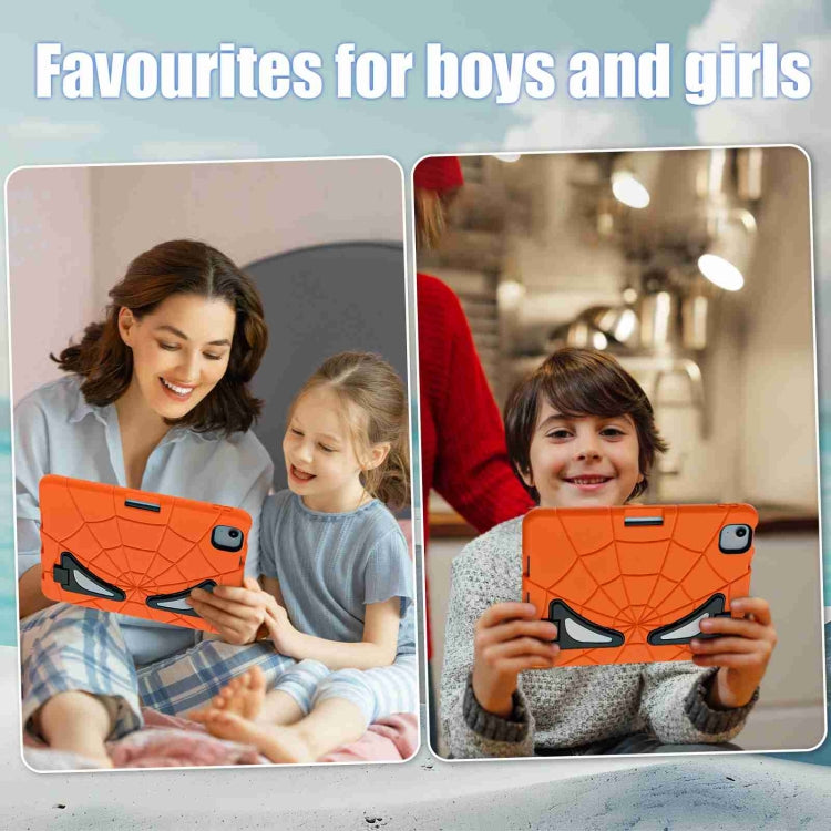 For iPad Air 11 2025 / 2024 Silicone + PC Shockproof Protective Tablet Case(Orange Black)
