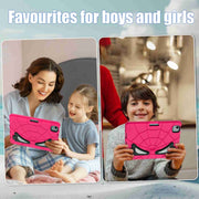 For iPad Air 11 2025 / 2024 Silicone + PC Shockproof Protective Tablet Case(Rose Red Black)