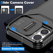 For iPhone 16 Sliding Camshield Phone Case(Black)