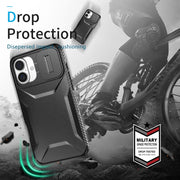 For iPhone 16 Sliding Camshield Phone Case(Black)