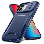 For iPhone 16 Plus Sliding Camshield Phone Case(Blue)