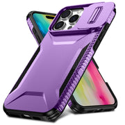 For iPhone 16 Pro Sliding Camshield Phone Case(Purple)
