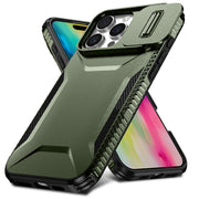 For iPhone 16 Pro Max Sliding Camshield Phone Case(Alpine Green)