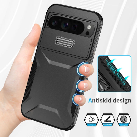 For Google Pixel 9 Pro XL Sliding Camshield Phone Case(Black)