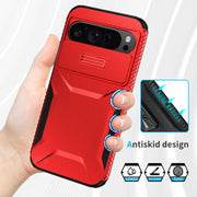For Google Pixel 9 Pro XL Sliding Camshield Phone Case(Red)
