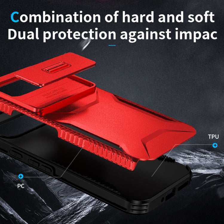 For Google Pixel 9 Pro XL Sliding Camshield Phone Case(Red)