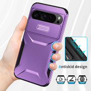 For Google Pixel 9 Pro XL Sliding Camshield Phone Case(Purple)