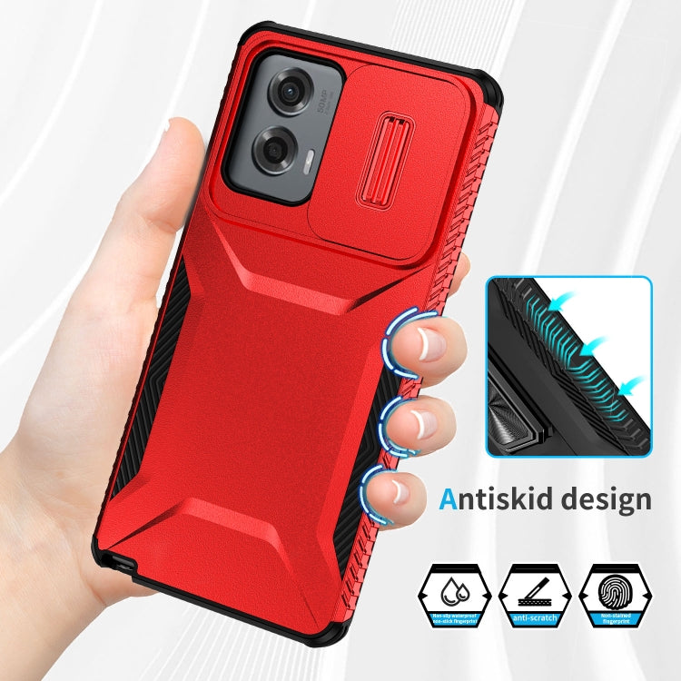 For Motorola Moto G Stylus 5G 2024 Sliding Camshield Phone Case(Red)