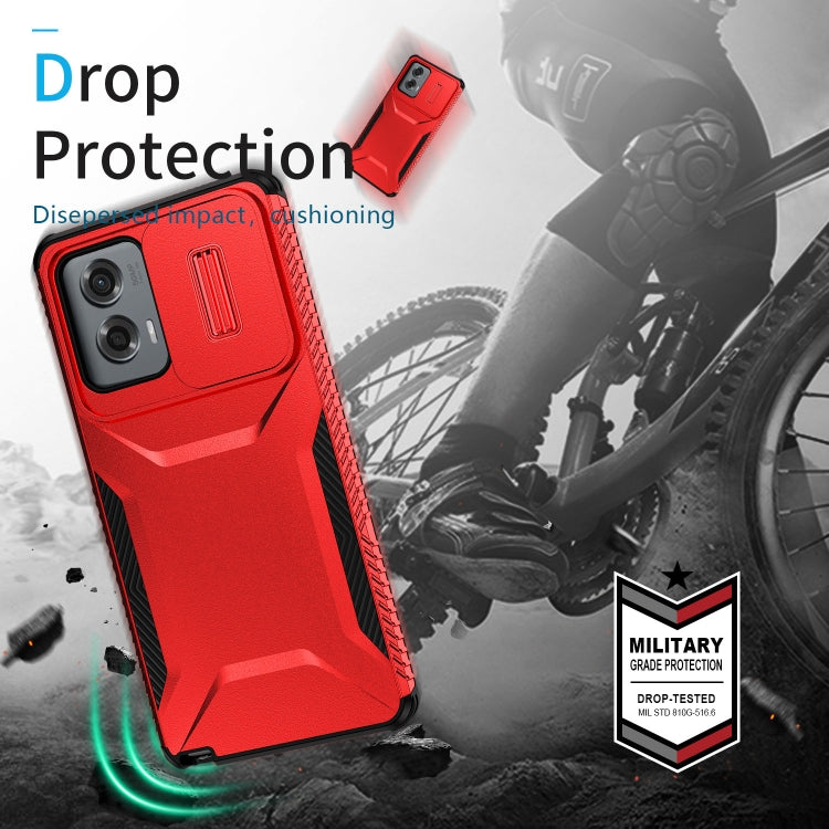 For Motorola Moto G Stylus 5G 2024 Sliding Camshield Phone Case(Red)