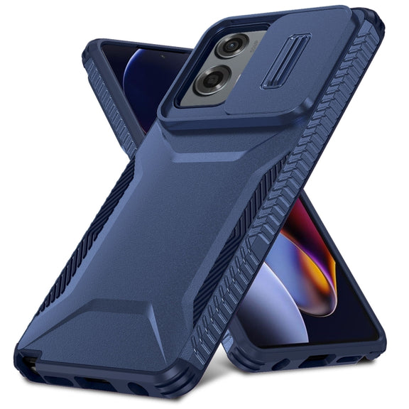 For Motorola Moto G Stylus 5G 2024 Sliding Camshield Phone Case(Blue)